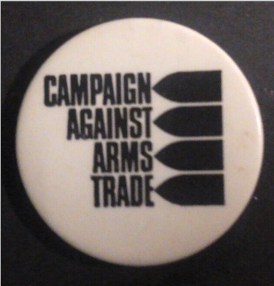 Rusted 1982 CND Badge