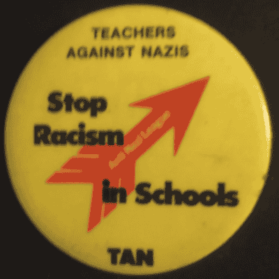 Rusted 1982 CND Badge