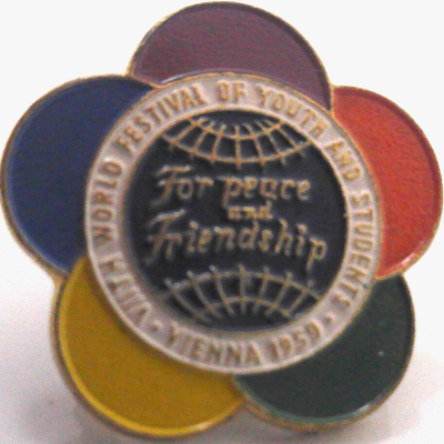 Rusted 1982 CND Badge
