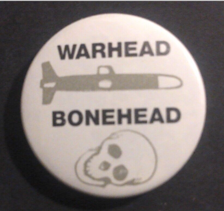 Rusted 1982 CND Badge