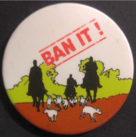 Rusted 1982 CND Badge